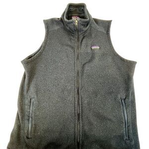 Patagonia Better Sweater Mens 2X Full Zip Fleece Vest Sleeveless Navy Logo ARBOR